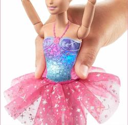 Mattel BRB Barbie Panenka magická baletka růžová na baterie Světlo