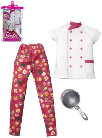 Mattel BRB Barbie povolání kuchařský obleček set s pánví