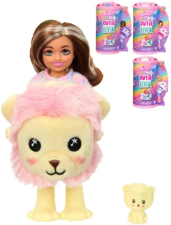 Mattel BRB Barbie Cutie Reveal Chelsea panenka zvířátko pastelová 4 druhy