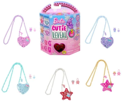 Mattel BRB PLYŠ Kabelka Barbie Cutie Reveal 5 prekvapení 5 druhov