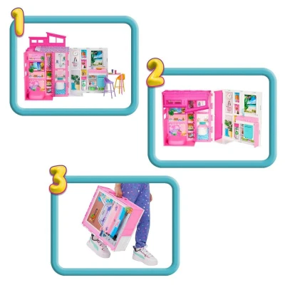 Mattel BRB Herní set domek s příslušenstvím + panenka Barbie