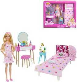 Mattel BRB Ložnice herní set panenka Barbie s doplňky Mattel BRB Ložnice herní set panenka Barbie s doplňky