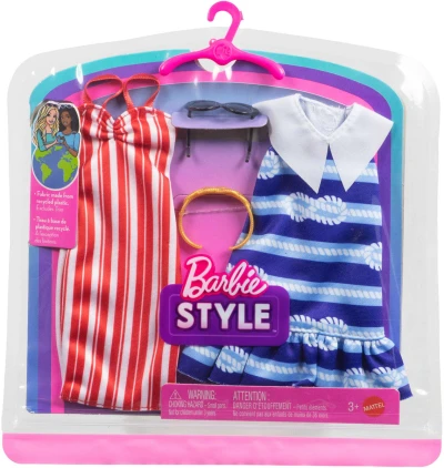 Mattel BRB Oblečky pro panenku Barbie 2ks s doplňky 6 druhů