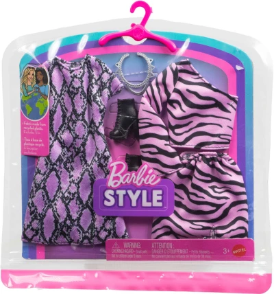 Mattel BRB Oblečky pro panenku Barbie 2ks s doplňky 6 druhů