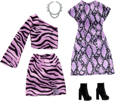 Mattel BRB Oblečky pro panenku Barbie 2ks s doplňky 6 druhů