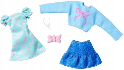 Mattel BRB Oblečky pro panenku Barbie 2ks s doplňky 6 druhů