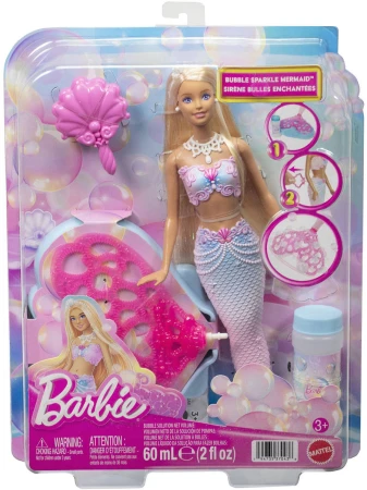 Mattel BRB Panenka Barbie Bubbletastic mořská panna s bublinkovou ploutví