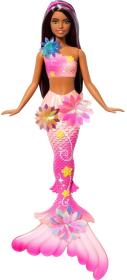 Mattel BRB Panenka Barbie kouzelná květinová mořská víla tmavovláska