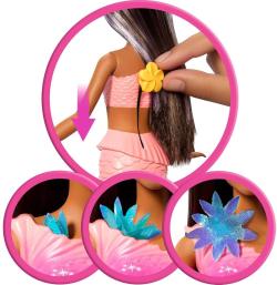 Mattel BRB Panenka Barbie kouzelná květinová mořská víla tmavovláska