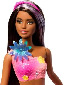 Mattel BRB Panenka Barbie kouzelná květinová mořská víla tmavovláska