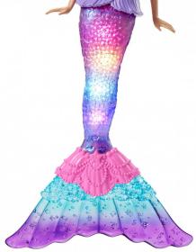 Mattel BRB Panenka Barbie mořská panna blikající na baterie Světlo
