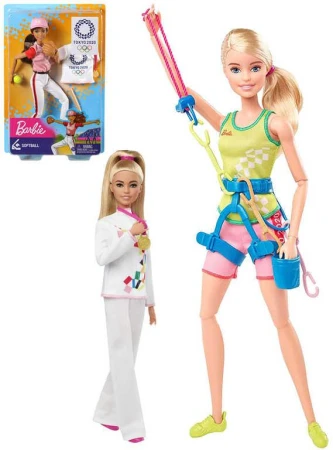 Mattel BRB Panenka Barbie Olympionička Tokio 2020 set s doplňky 3 druhy Mattel BRB Panenka Barbie Olympionička Tokio 2020 set s doplňky 3 druhy