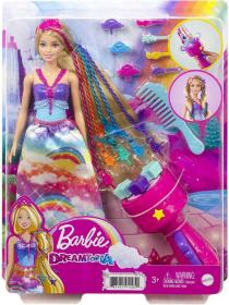 Mattel BRB Panenka Barbie princezna s barevnými vlasy s nástrojem a doplňky
