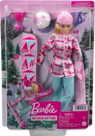 Mattel BRB Panenka Barbie zimní sporty 4 druhy