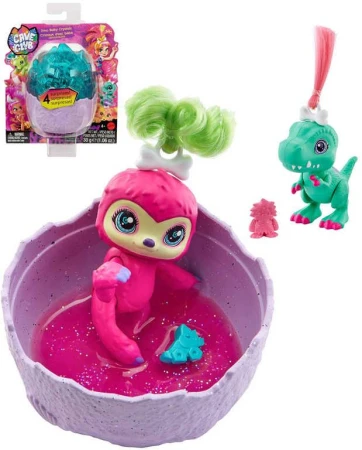 Mattel Cave Club dino zvířátko herní set se slizem a doplňky 4 překvapení plast