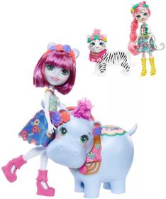 Mattel Enchantimals set panenka + velké zvířátko 2 druhy plast Mattel Enchantimals set panenka + velké zvířátko 2 druhy plast