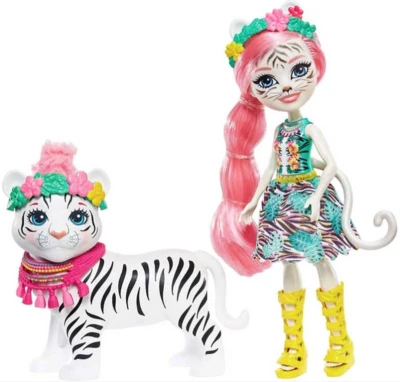 Mattel Enchantimals set panenka + velké zvířátko 2 druhy plast