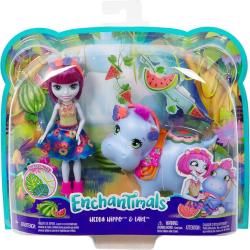 Mattel Enchantimals set panenka + velké zvířátko 2 druhy plast