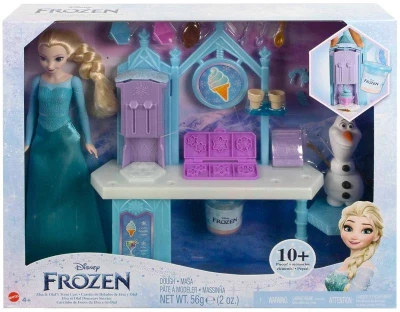 Mattel Frozen Zmrzlinový stánek s Elsou a Olafem herní set s modelínou Mattel Frozen Zmrzlinový stánek s Elsou a Olafem herní set s modelínou