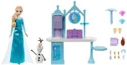 Mattel Frozen Zmrzlinový stánek s Elsou a Olafem herní set s modelínou
