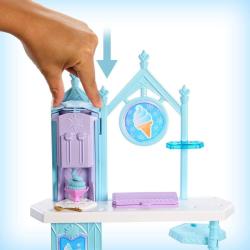 Mattel Frozen Zmrzlinový stánek s Elsou a Olafem herní set s modelínou