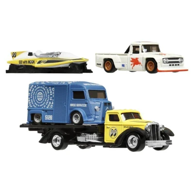 Mattel HOT WHEELS Prémiový angličák set 4 vozidla závod Le Mans kov