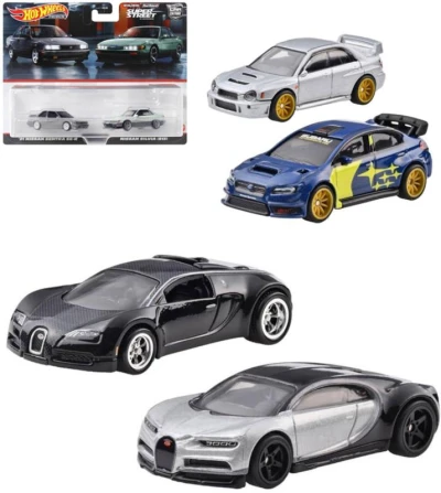 Mattel HOT WHEELS Auto angličák Premium Real Riders set 2ks 3 druhy kov