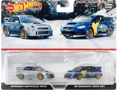Mattel HOT WHEELS Auto angličák Premium Real Riders set 2ks 3 druhy kov