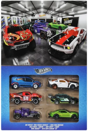 Mattel HOT WHEELS Auto angličák Silver Series Legends set 6ks kov