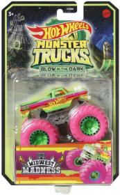 Mattel HOT WHEELS Auto Monster Truck svítící ve tmě různé druhy