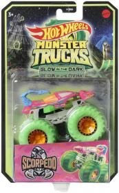 Mattel HOT WHEELS Auto Monster Truck svítící ve tmě různé druhy