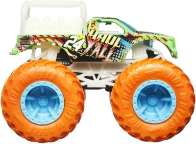 Mattel HOT WHEELS Auto Monster Trucks svítící ve tmě na baterie kov