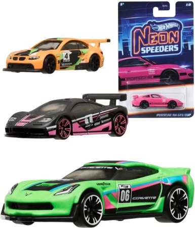 Mattel HOT WHEELS Auto Neon Speeders angličák 1:64 8 druhů