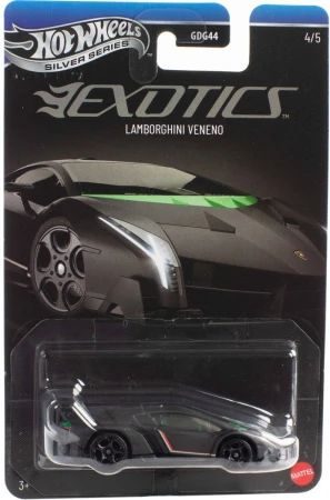 Mattel HOT WHEELS Auto Silver Series Exotics angličák 5 druhů kov