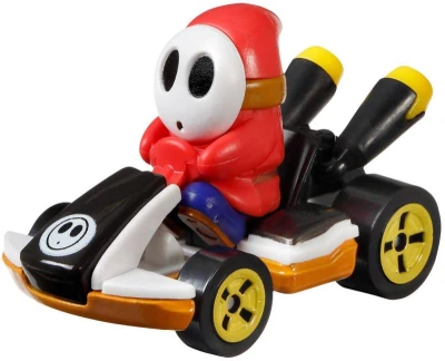 Mattel HOT WHEELS Auto Super Mario Kart s postavičkou 4 druhy kov