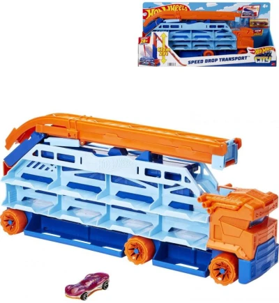Mattel HOT WHEELS Auto Tahač s vysokou dráhou set s autíčkem