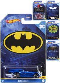 Mattel HOT WHEELS Auto tématické Batman 5 druhů na kartě Mattel HOT WHEELS Auto tématické Batman 5 druhů na kartě