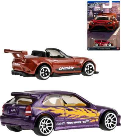Mattel HOT WHEELS Auto závodní Silver Series Compact Kings 5 druhů kov