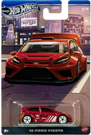 Mattel HOT WHEELS Auto závodní Silver Series Compact Kings 5 druhů kov