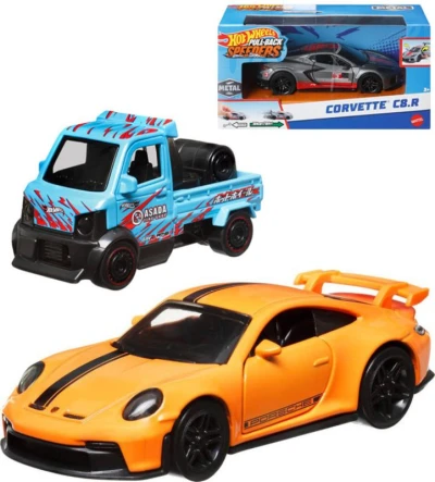 Mattel HOT WHEELS Auto zpětný chod 1:43 kovové 8 druhů Mattel HOT WHEELS Auto zpětný chod 1:43 kovové 8 druhů