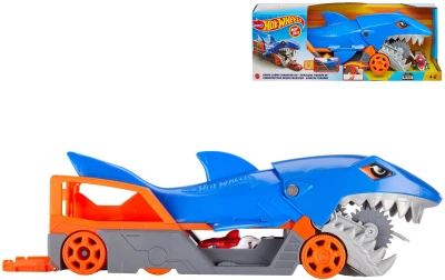 Mattel HOT WHEELS Auto žraločí tahač herní set a autíčkem kov