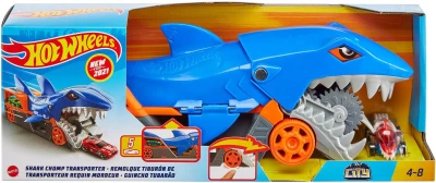 Mattel HOT WHEELS Auto žraločí tahač herní set a autíčkem kov