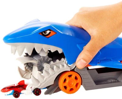 Mattel HOT WHEELS Auto žraločí tahač herní set a autíčkem kov