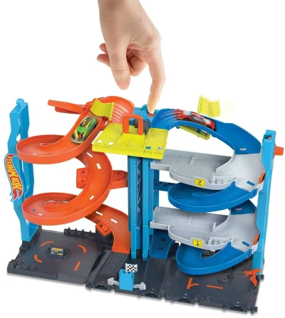 Mattel HOT WHEELS City závodní věž akční dráha herní set s autem 2v1