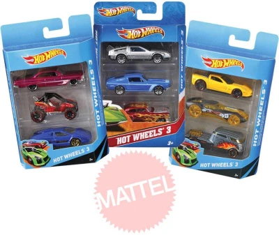 Mattel HOT WHEELS HW Angličák 3 ks na kartě