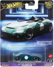 Mattel HOT WHEELS Prémiové auto Aston Martin V12 Speedster velikáni kov