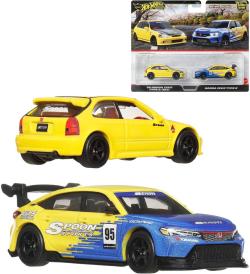 Mattel HOT WHEELS Prémiový angličák set 2 auta Honda kov