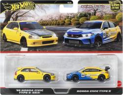 Mattel HOT WHEELS Prémiový angličák set 2 auta Honda kov