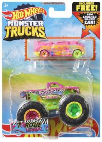 Mattel HOT WHEELS Set auto Monster Trucks + angličák různé druhy kov