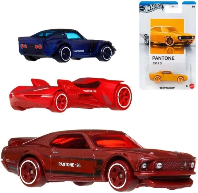 Mattel HOT WHEELS Silver Series Pantone auto kovové 5 druhů